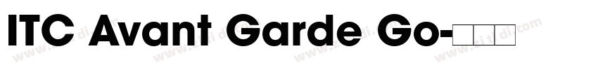 ITC Avant Garde Go字体转换